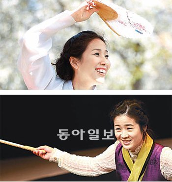 타루의 국악뮤지컬 ‘진채선’(위), 타루 출신 이자람의 ‘억척가’(아래)