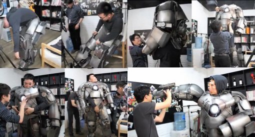 ‘아이언 맨’ 복장 제작과정(영상 캡쳐)