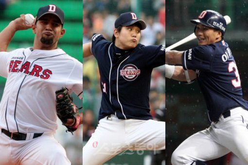 페르난도-임태훈-이종욱. 스포츠동아DB