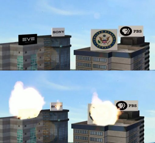 룰즈섹이 해킹한 사이트들을 ‘폭파시킨다’고 표현해 놓은 이미지.