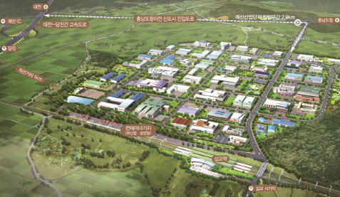 <예산일반산업단지 조감도>