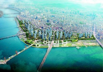 서울 강남구 압구정동 올림픽대로가 지하로 내려가고 조성되는 문화공원 조감도. 서울시 제공