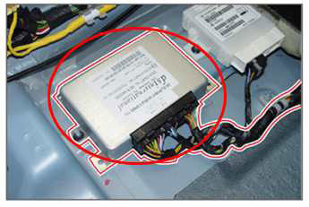 TCU의 장착 모습.