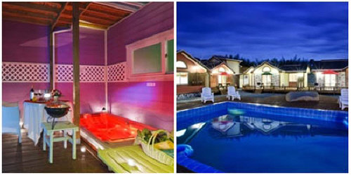 좌: 호수창이예쁜가 펜션, 우: 너와 나 펜션