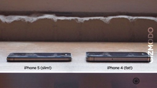 기즈모도가 ‘아이폰5는 얼마든지 조작이 가능하다’며 내놓은 사진. (출처= 기즈모도 홈페이지)