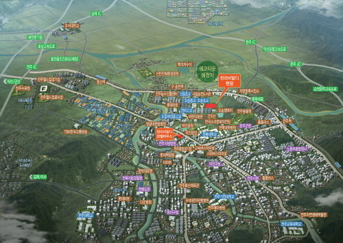 <전주 송천 한라비발디 위치도>