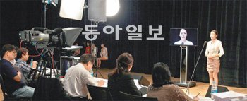 종합편성TV 채널A는 2일 서울 용산구 한강로동 국립중앙박물관 극장 ‘용’에서 ‘극장 면접’이라는 새로운 형식의 신입 아나운서 선발 테스트를 실시했다. 김미옥 기자 salt@donga.com