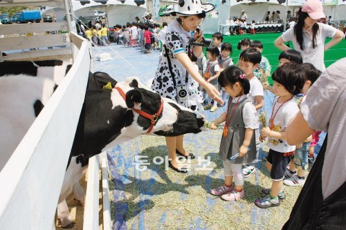 23∼25일 청주시 흥덕구 복대동 옛 대농 부지에서 열리는 ‘함께하는 충북 축산 페스티벌’에서 자연을 체험할 수 있는 ‘도심 속 목장 나들이’행사가 열린다. 낙농자조금관리위원회 제공