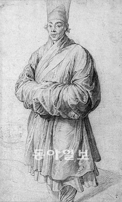 약 400년 전 네덜란드에 건너간 이 사람은 과연 누구였을까. 화가 루벤스가 조선 사람을 모델로 그린 ‘한복 입은 사람’ (1617∼1618년경).