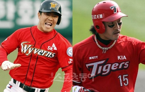 SK 정근우-KIA 이용규. 스포츠동아DB