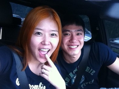 신지-유병재 커플(사진= 신지 미니홈피)