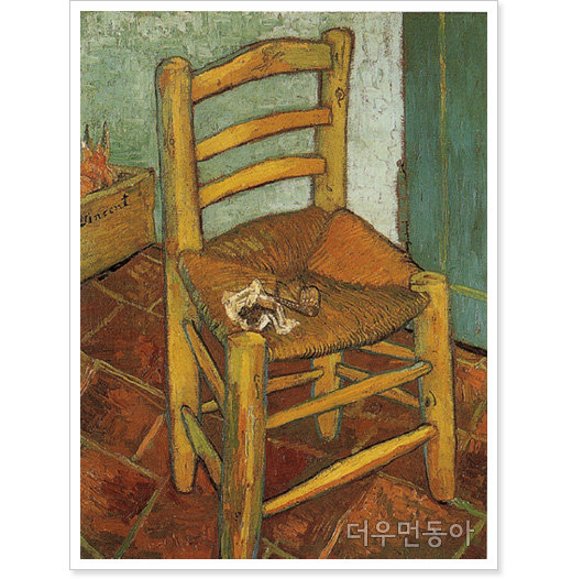 ▲ 고흐 ‘빈센트의 의자’ (1888), 유화 92x73cm, 런던 내셔널갤러리.