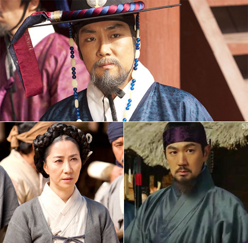 ‘뿌리 깊은 나무’ 명품조연으로 활약중인 배우 조진웅, 한상진, 송옥숙 (맨위부터 시계방향으로). 사진출처｜SBS