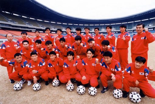 1994년 미국월드컵에 출전했던 한국축구대표팀.  동아일보