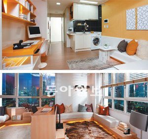 판교, 동탄, 광교 등 수도권 2기 신도시에는 오피스텔의 공급이 이어지고 있다. 9일 본보기집을 열고 분양을 시작하는 ‘판교역 푸르지오 시티’ 내부 모습. 대우건설 제공