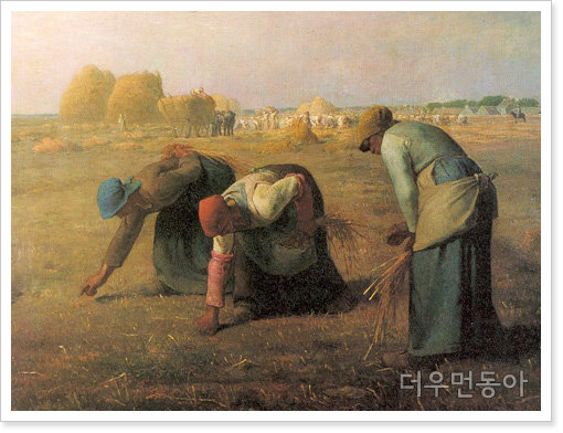 ▲ 밀레 ‘이삭 줍는 여인들’ (1857, 캔버스에 유채, 83.6x111cm, 오르세미술관)