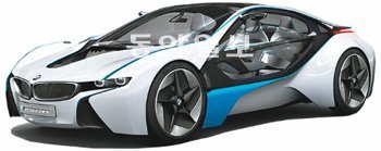독일 BMW의 미래형 콘셉트카 ‘비전 이피션트 다이내믹스’. 차체 뼈대를 모두 알루미늄으로 제작하고 외부 판은 합성수지를 사용했다. BMW 제공