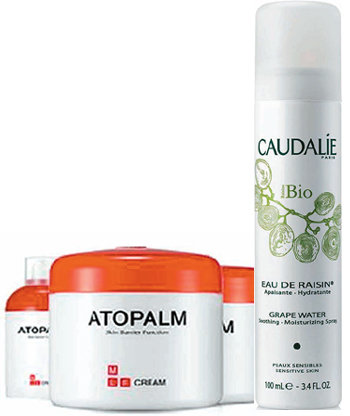 뷰티 전문가가 추천한 ‘아토팜 MLE크림’(왼쪽)과 ‘꼬달리 그레이프 워터’(오른쪽). 각 회사 제공