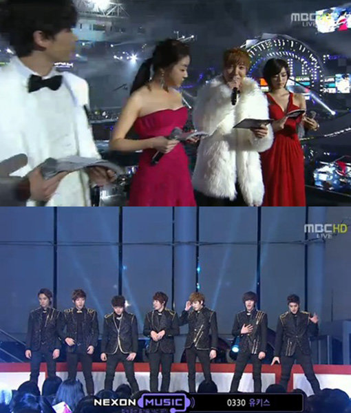 31일 방송된 ‘2011 MBC 가요대제전’. 사진출처 ｜ MBC 방송 캡처