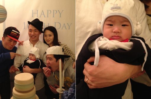 개코 미모의 아내와 아들(출처= 쌈디 트위터)