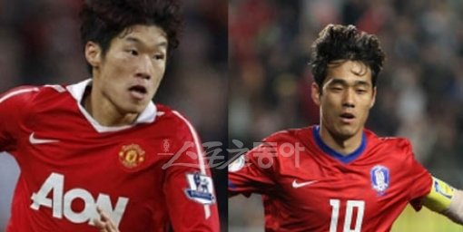 박지성-박주영(왼쪽부터). 스포츠동아DB.