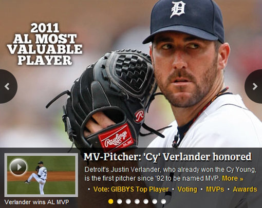 저스틴 벌랜더. 메이저리그 홈페이지 캡처