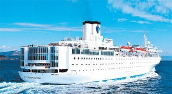 다음 달 1일 부산항에 취항하는 국내 최초 국적크루즈선 클럽하모니호. 부산시 제공