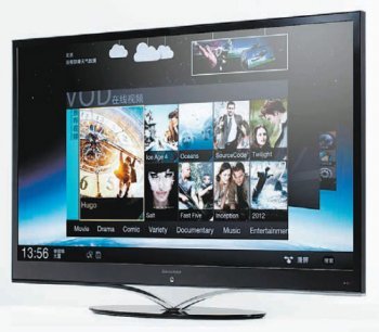 PC 생산에 주력했던 레노버가 2012 CES에서 공개한 스마트 TV ‘K91’. 레노버는 사업 영역을 PC에서 TV, 태블릿PC, 스마트폰 등으로 확장하고 있다. 레노버 제공