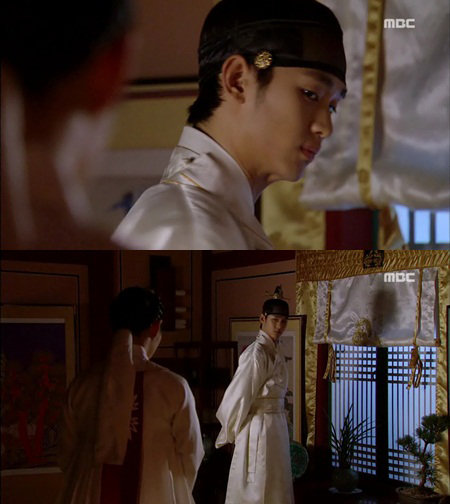 해품달 최고의 1분에 선정된 김수현-한가인 침실 재회 장면. 사진=방송화면 캡쳐