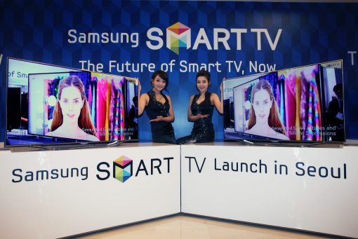 KT가 스마트TV의 앱 이용을 제한하기로 함에 따라 스마트TV 제조사들에게 비상등이 커졌다. 삼성전자의 스마트TV. 사진제공｜삼ㅅ