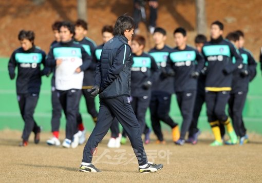 올림픽 대표팀과 홍명보 감독. 스포츠동아DB