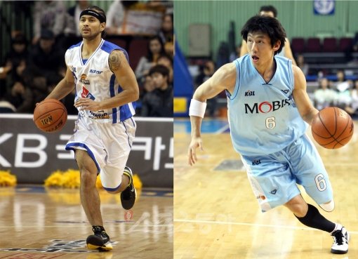 KCC 전태풍(왼쪽)-모비스 양동근(오른쪽). 스포츠동아DB
