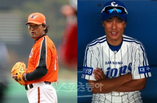 박찬호(왼쪽)-이승엽. 스포츠동아DB