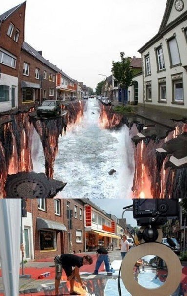 흔한 독일의 길바닥 사진 화제. 출처=온라인커뮤니티