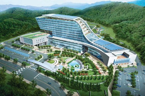 2014년 6월 대구혁신도시에 들어설 한국가스공사. 첨단 에너지절약형 및 지능형 건물로 짓는다. 대구시 제공