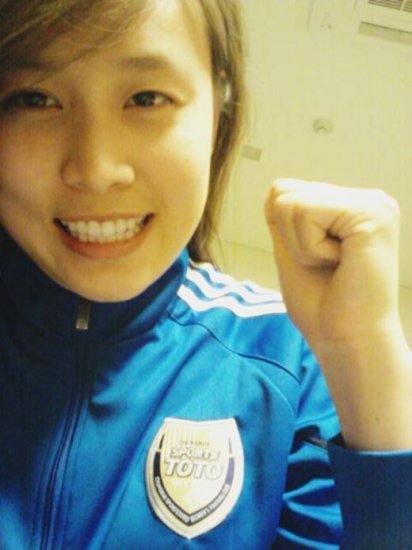 축구 선수 문소리. 사진 ｜ 문소리 트위터