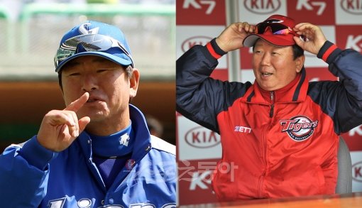 삼성 류중일 감독(왼쪽)-KIA 선동열 감독. 스포츠동아DB