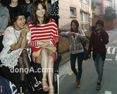 가수 이효리와 방송인 안혜경. 사진｜동아닷컴DB, 이효리 트위터