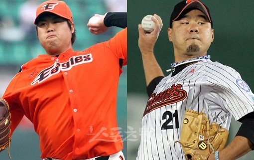 한화 류현진-롯데 송승준. 스포츠동아DB