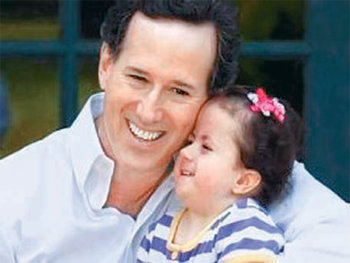 샌토럼 전 의원과 딸 이사벨라. 사진 출처 폭스뉴스