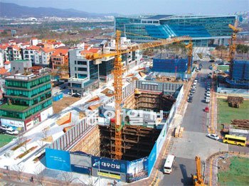 대우건설 신야탑 푸르지오시티 공사현장 전경. 케이스퀘어피알 제공