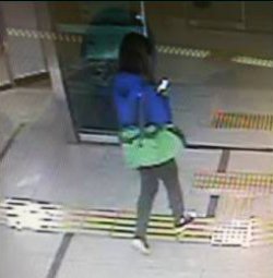 사건당일 cctv에 찍힌 문씨의 모습. 부산 해운대경찰서 제공