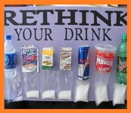 ‘음료수에 들어가는 설탕의 양’ (출처= 커뮤니티 게시판)