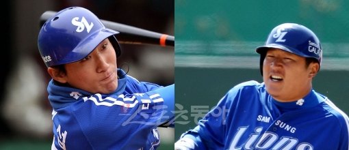 배영섭(왼쪽)-최형우. 스포츠동아DB