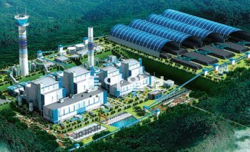 동양그룹이 강원 삼척시에 건설할 화력발전소 및 친환경에너지 산업단지 조감도. 동양그룹 제공