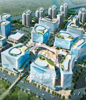 판교 알파돔시티 조감도.