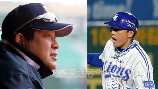 두산 이토 코치(왼쪽)-이승엽. 스포츠동아DB