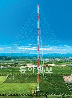 2일 전남 보성군 득량면 글로벌표준기상관측소에서 기공식을 한 307m 높이의 종합기상관측탑 조감도. 기상청 제공