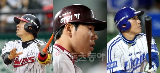 (왼쪽에서부터)정성훈-강정호-이승엽. 스포츠동아DB