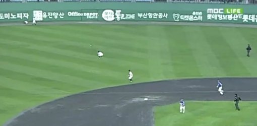 채태인. 사진출처=MBC LIFE 중계화면 캡처